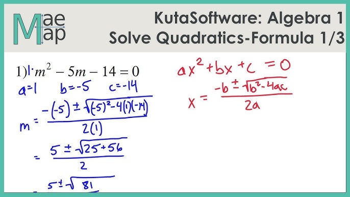 Kuta Software Infinite Algebra 1